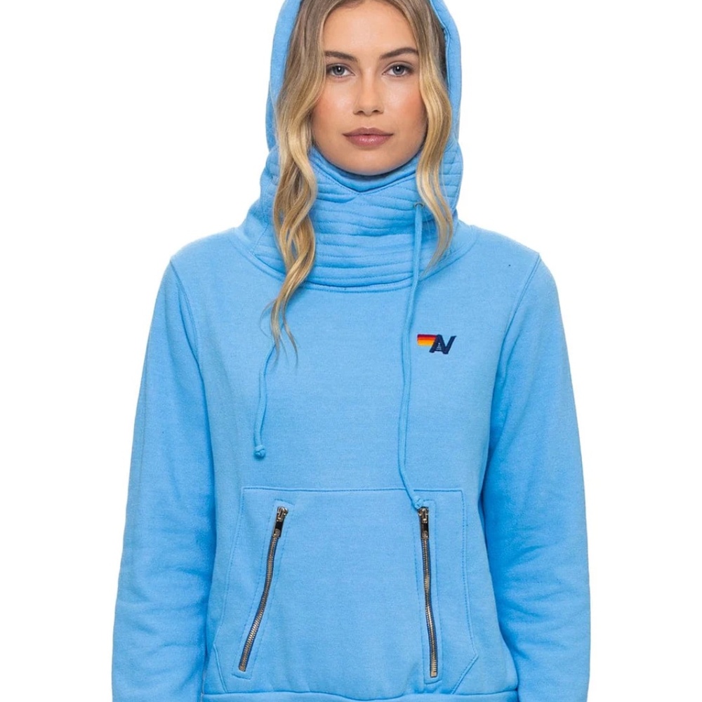 AVIATOR NATION NINJA PULLOVER HOODIE - SKY